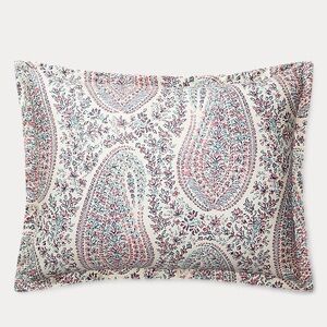 2 Ralph Lauren Claudia Paisley STANDARD Pillow Shams Pink Blue Purple Floral